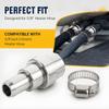 Stainless Steel Coolant Hose Splice 3/4 To 5/8 Inch Reducer Fitting for Heater Core Hose Repair and Service Use In Vehicle Upkeep Tasks