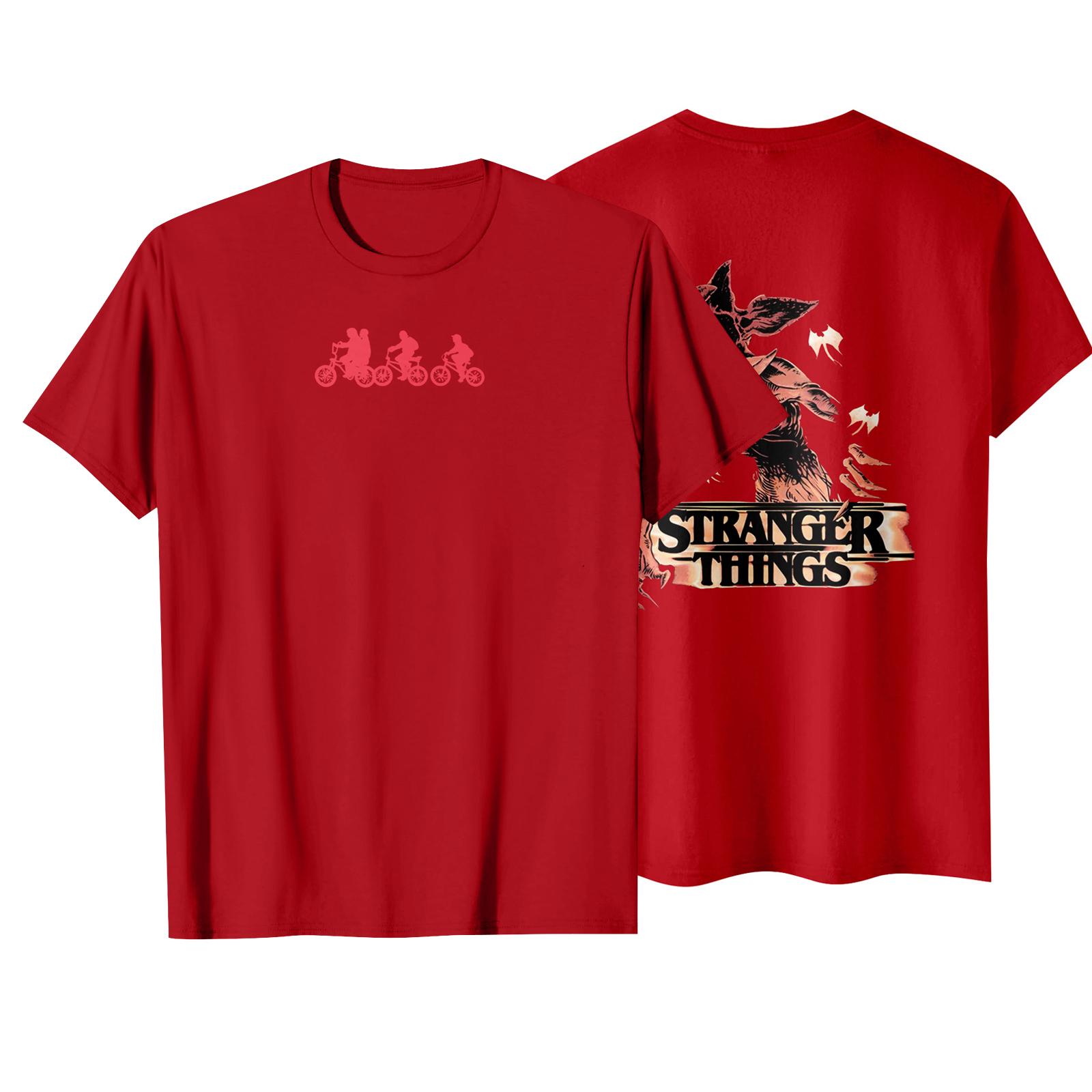 

Детская повседневная футболка с коротким рукавом и принтом букв 130 красный