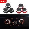 KIQI Aluminum Alloy Air Conditioning Knob AC Knob Heat Control Switch Button for Nissan Tiida NV200 Livina Geniss Accessories