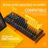 Popular  K400 Wired Mechanical Keyboard RGB Backlit Computer Gaming Keyboard Mechanical for  Games