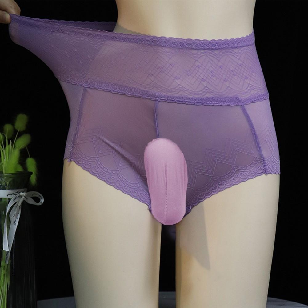 Lingerie Mens Underwear Mesh Panties Polyester Regular
