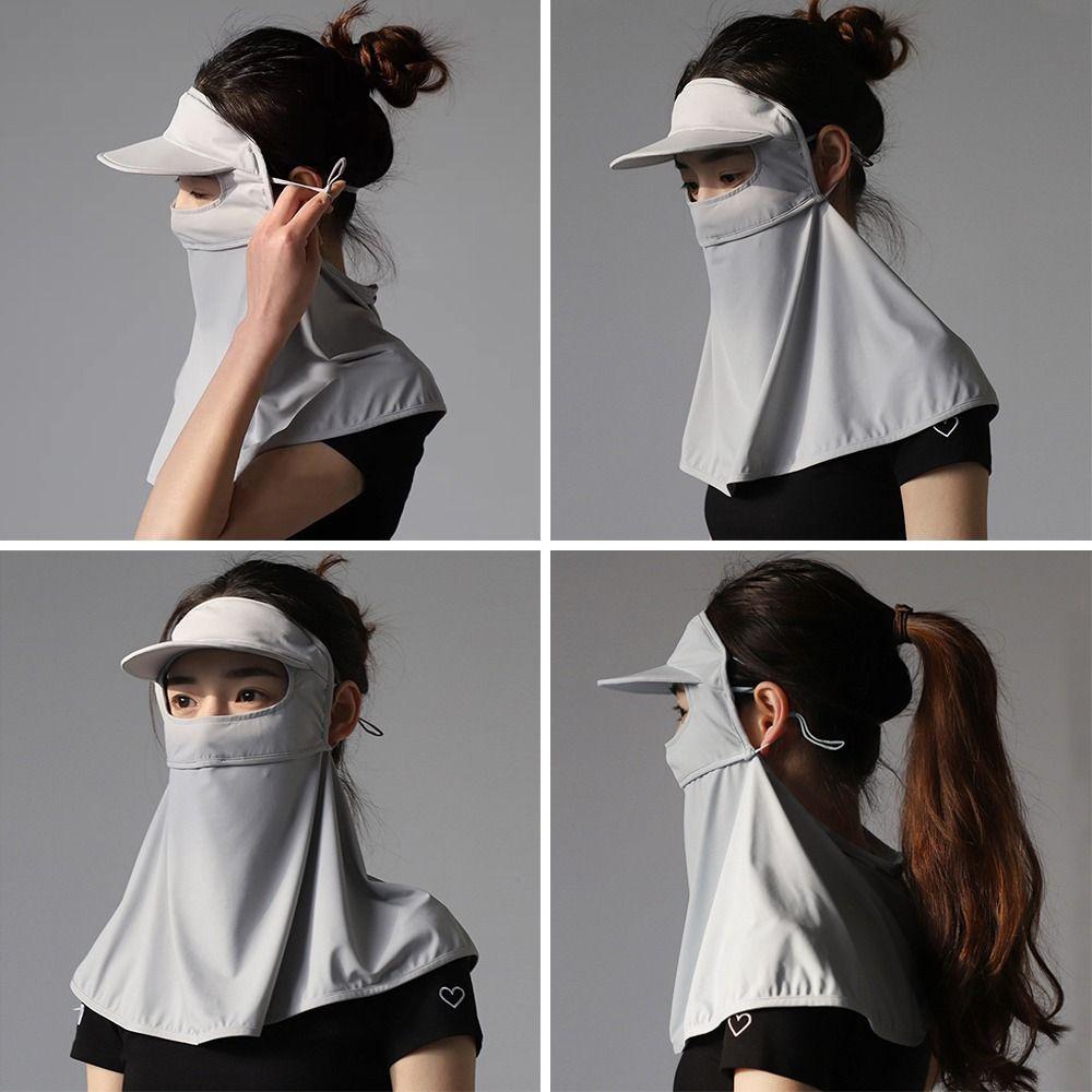Mesh Summer Mask Sun Protection Neck Wrap Cover Breathable Neck Gaiter Scarf Hiking