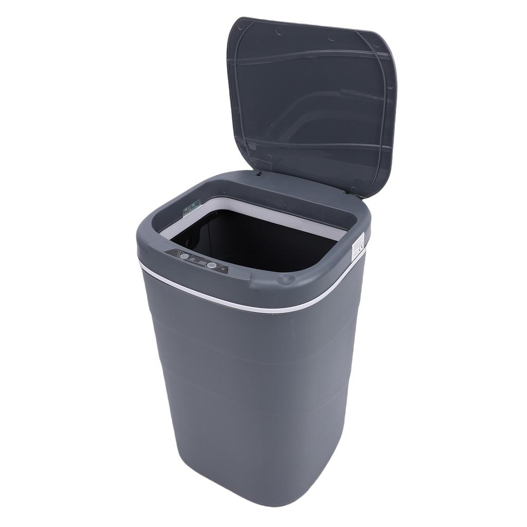 Motion Sensor Trash Can 18L Automatic Touchless Garbage Bin with Blue Luminous Press   for Bathroom Kitchen Living Room