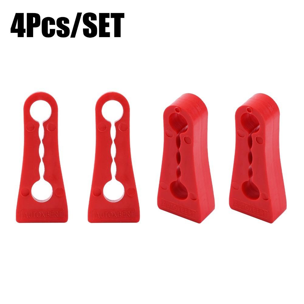 

4 PCS Gap Seal Sound Damper TPE Anti Shock Damper 4 PCS Shock Absorber Car Door красный