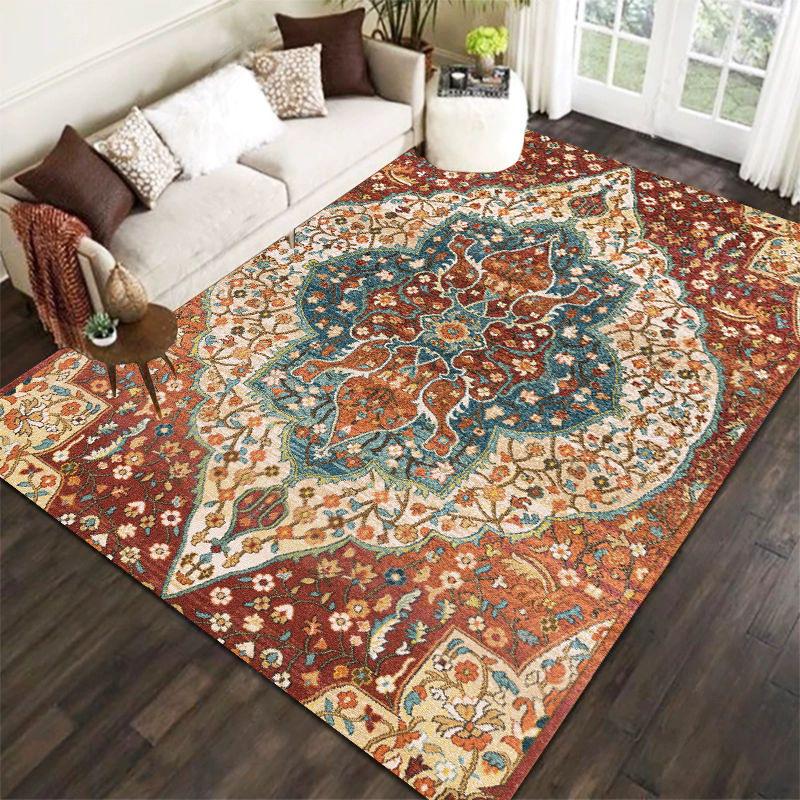 

Богемний Вінтажний Кришталевий Оксамитовий Килим Домашній Килим для Спальні Килим Великої Площі для Вітальні Диван Кавовий Столик Килимок Килим Великого Розміру 40*60cm