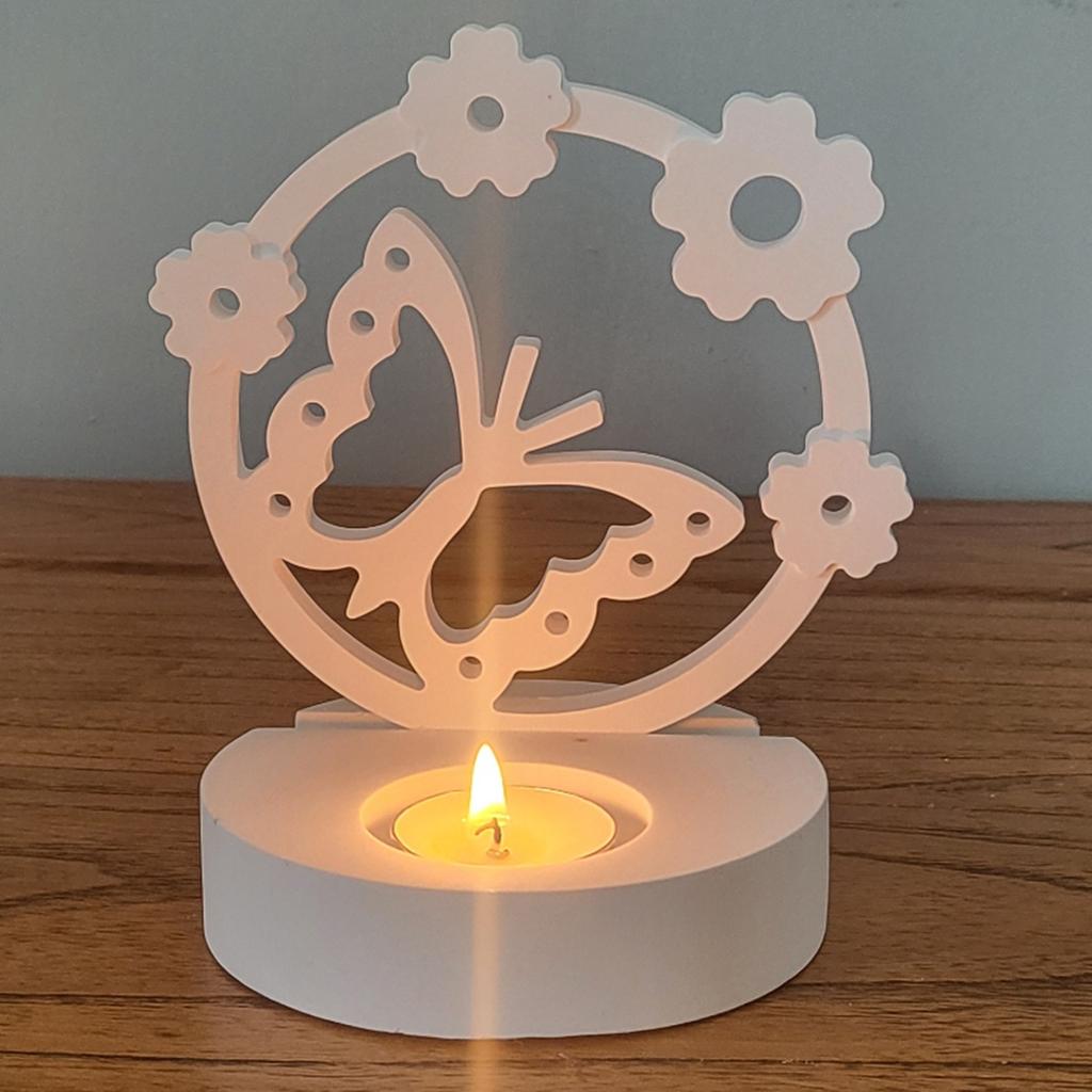 Easter Butterfly Candle Holder Molds with Base for DIY Craft Making Candle Holder Easter Decorations Gypsum Ornaments