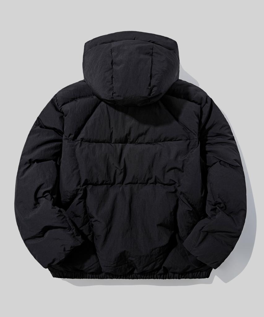 Verdnt Cut-Block Quilted Hooded Padded Jumper [Black]