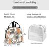 Insulated Lunch Bag Thermal Funny Cartoon Cats Tote Bags Cooler Picnic Food Lunch Box Bag For Kids Women Girls Men Children