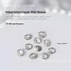 Nail Art Rhinestones Set: Heart, Crooked Heart, White Diamond, Peach Heart, Square, and Transparent Shapes (10 Pieces)