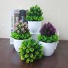1 SET Gift Desktop Ornament Home Decor Artificial Flower Fake Potted Simulation Bonsai Plastic Plant