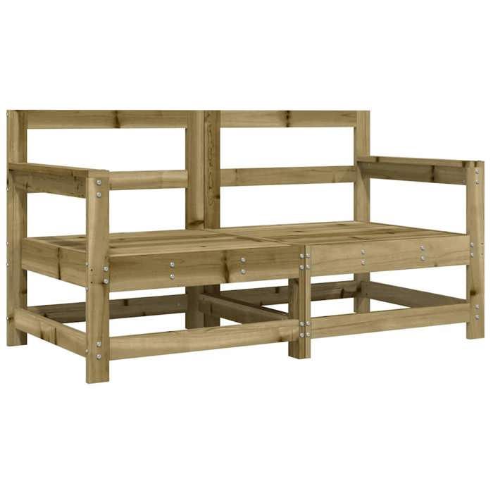 VidaXL Garden Chairs with Cushions Set of 2 Impregnated Pine Wood 825596