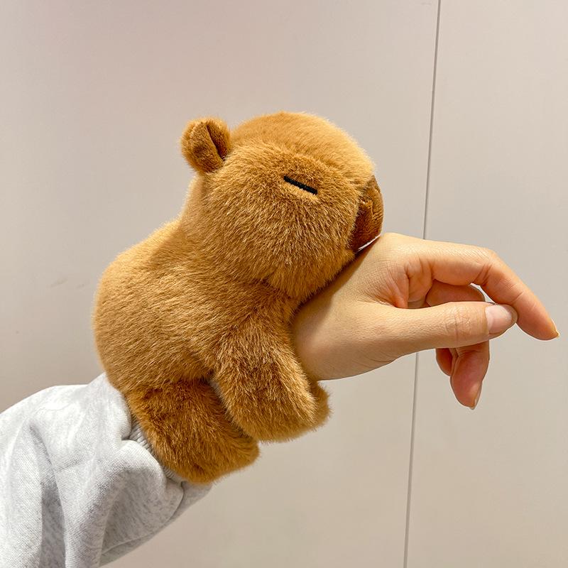 Capybara Slap Ring Plush Hand Puppet Doll