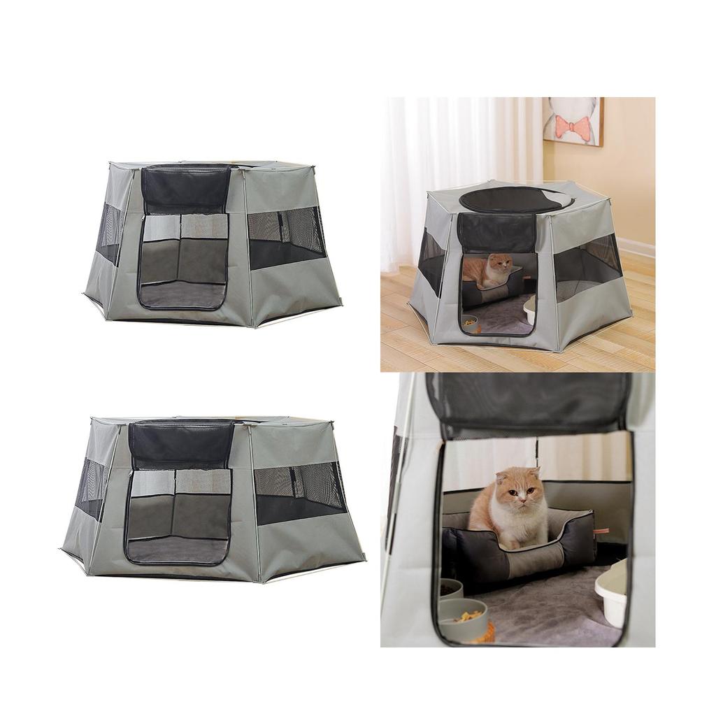 Cat Bed House Delivery Room Puppy Kitten Nest Kennel with Soft Oxford Cloth Suitable for Indoor