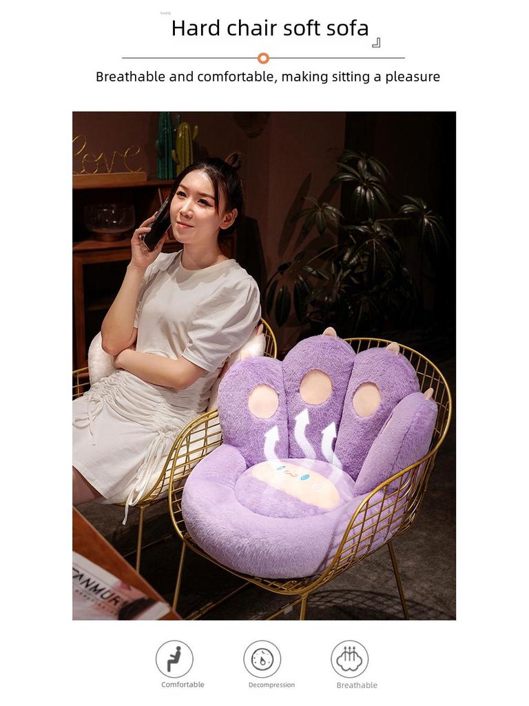 Tatami Lazy Cat Claw Bodenkissen – dickes Futon mit integrierter Rückenlehne für das Schlafzimmer- oder Wohnzimmersofa.