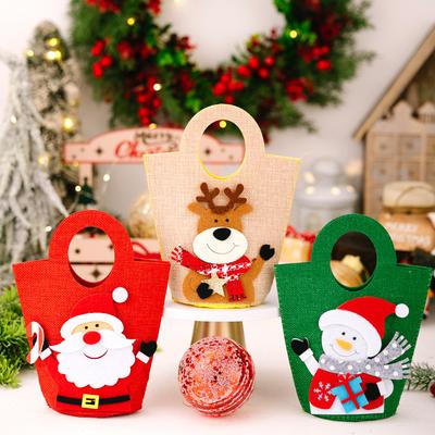 Weihnachtsdekoration Cartoon Tragetasche Weihnachtsgeschenktasche Kinder Süßigkeitstasche Geschenktasche