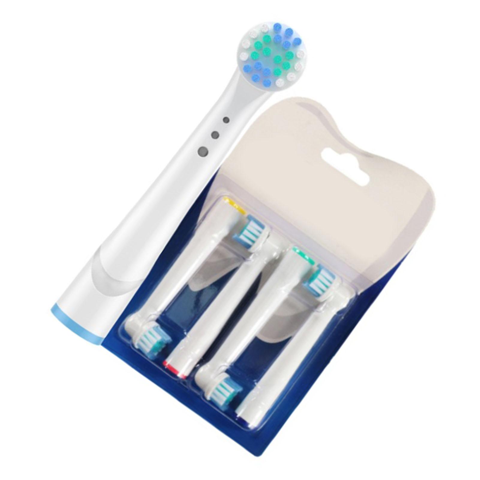 

8 шт. электрических зубных щеток, мягкие круглые головки для ухода за деснами, вращающиеся, для глубокой очистки, сменная зубная щетка