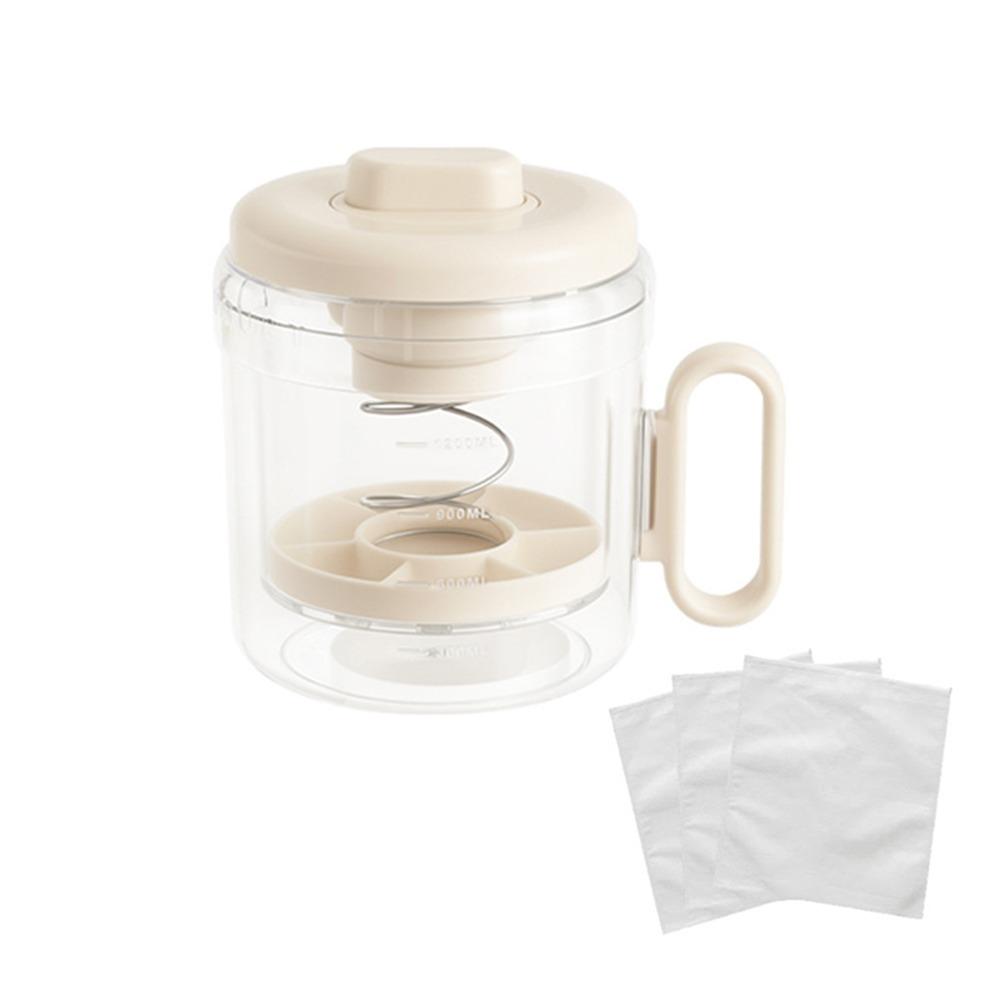 

Съемный фильтр для греческого йогурта с мелкой сеткой, сепаратор влаги для сыра, йогуртница для греческого йогурта, соевое молоко бежевый