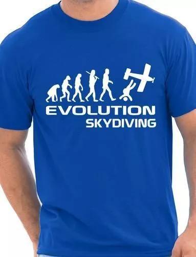 Evolution Of Sky Diving Funny Mens T-Shirt Gift Size S-XXL 2XL