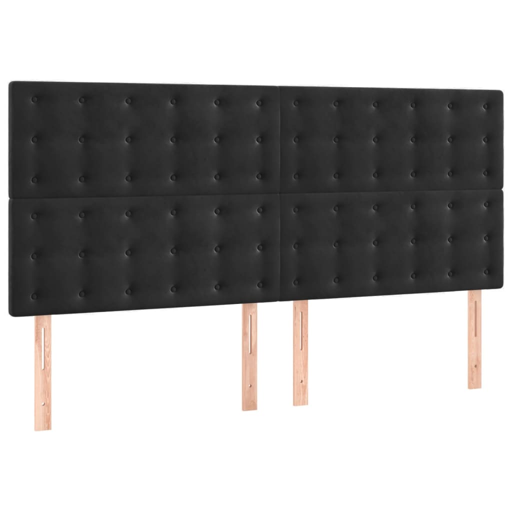 Bed Frame without Mattress Black 160 x 200 cm Velvet