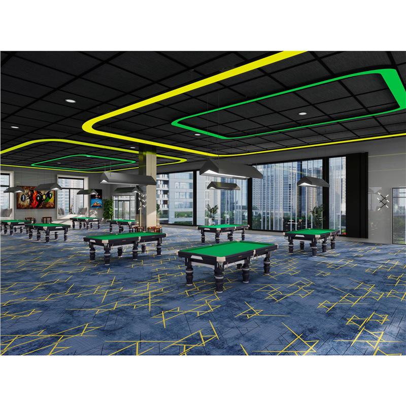 Billiard Hall Nylon Carpet: Waterproof, Fireproof, Full Coverage for Commercial Use