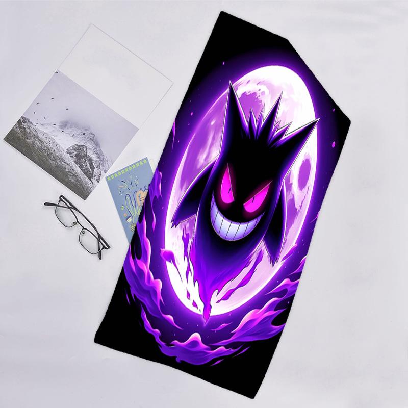 1pc Gengar1 Beach Towel, Beach and Seaside Swimming Pool Equipment, Fashion Pattern, Rectangular, Travel Essentials