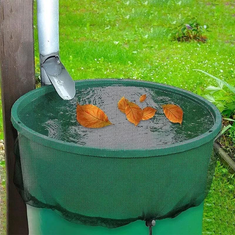 Rain Bucket Net Cover Bucket Insect Proof Net Cover Water Tank Screen Protection Cover Rain Bucket Filter Protective Net