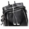 Luxury Women Genuine Leather Backpack Rivet Multifunctional Shoulder Bag Female Retro Travel Bag Teenage Girls Fashion Schoolbag