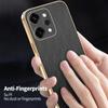 Stripe Thread Texture Leather Back Plating Case For OPPO Reno14 Reno13 Pro F 5G Anti Fingerprint Slide Camera Protector Shell
