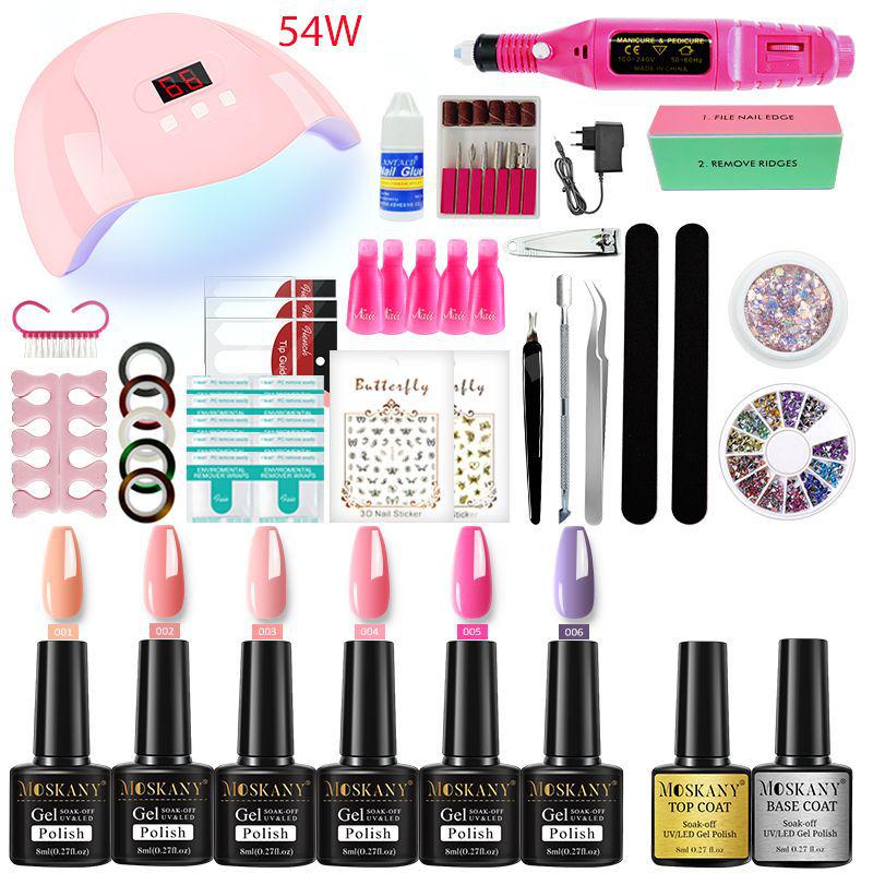 

Nail Art Grinding Machine & Gel Polish Kit with Full Set Accessories and Removal Tools