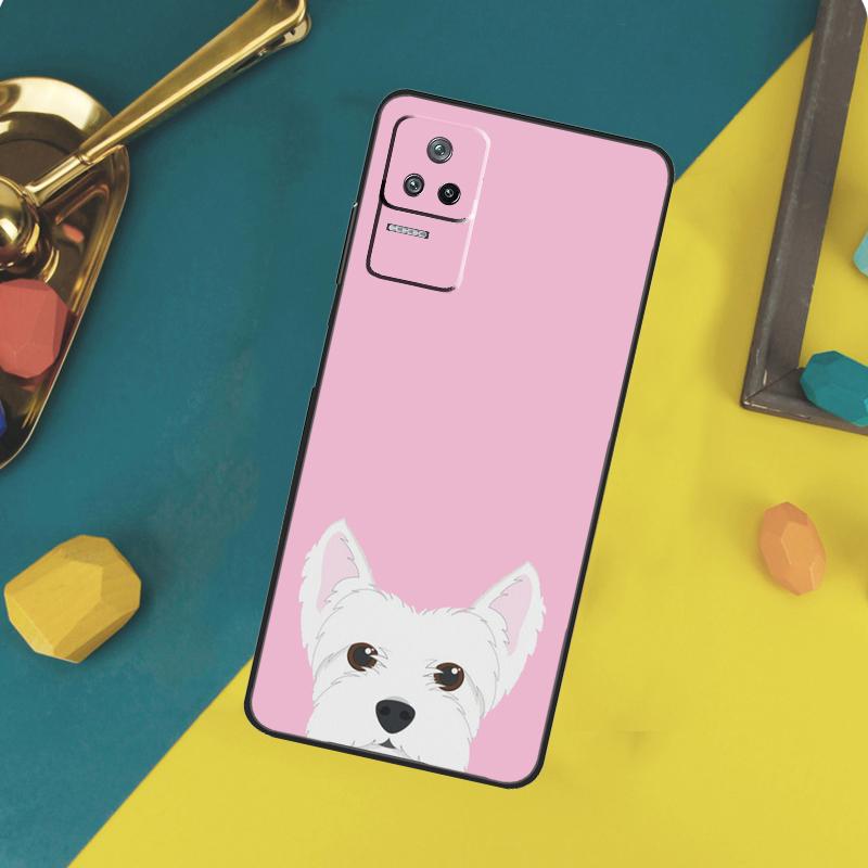 Cartoon Westie Dog Case For Xiaomi 15 14 13 Ultra 11T 12T 13T 14T Pro POCO X7 Pro X3 X5 X6 F5 F6 M6 Pro Funda