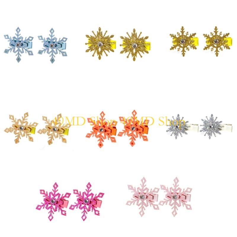 49MD Snowflake Hair Clip For Kids Practical And Comfortable Hairpin Party Hairpiece