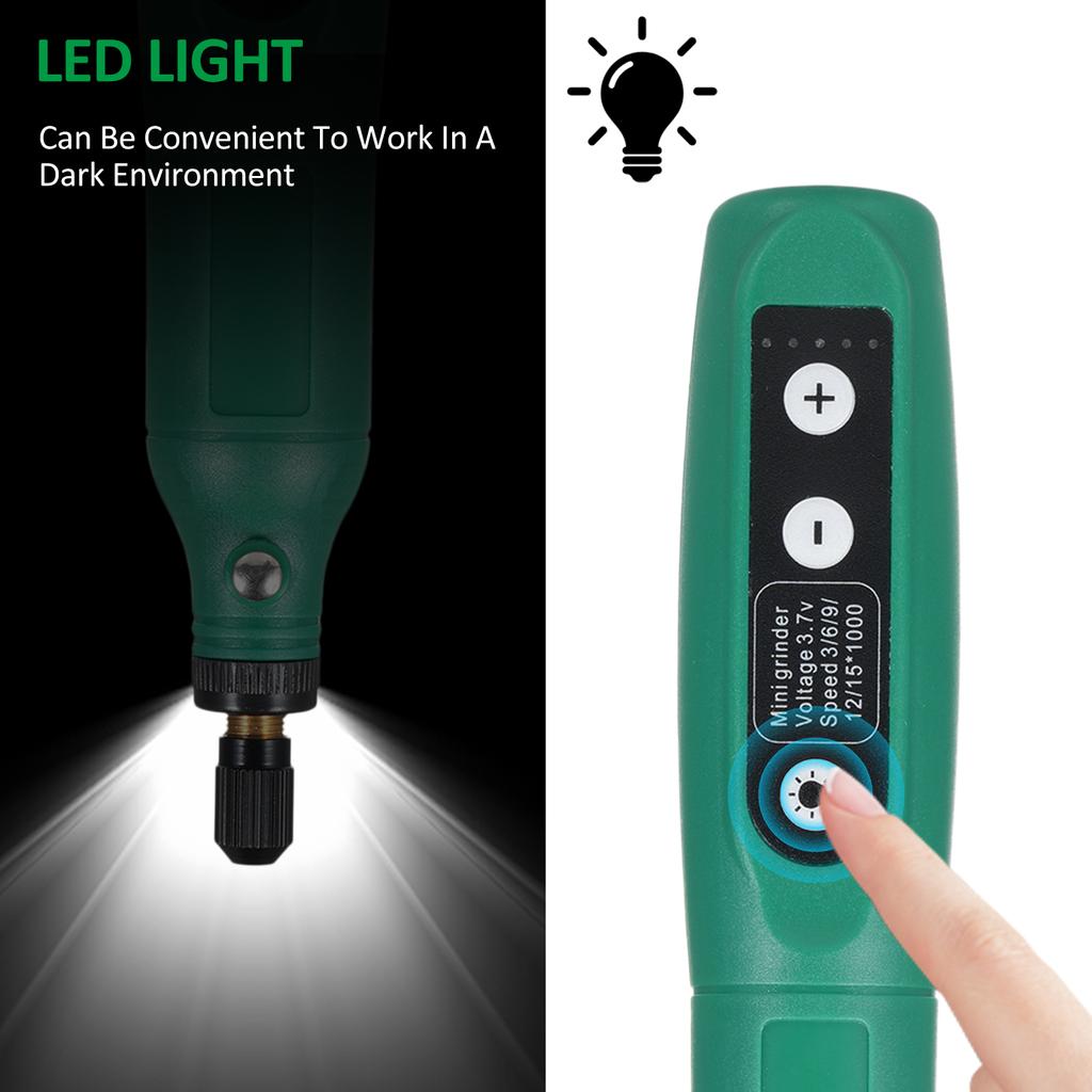 173 шт. Беспроводной вращающийся инструмент, 3,7 В, литий-ионный аккумулятор, 5 переменных скоростей, зарядка через USB, многоцелевой для