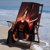 proof beach towel with resident Evil pattern - soft,absorbent,quick-drying,machine washable - perfect for swimming,camping,bathing