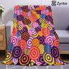 Pop Circle Ultra Soft Sherpa Fleece Blanket Fluffy Warm Halloween Cozy Throw for Sofa Couch Bedroom Gift All Season