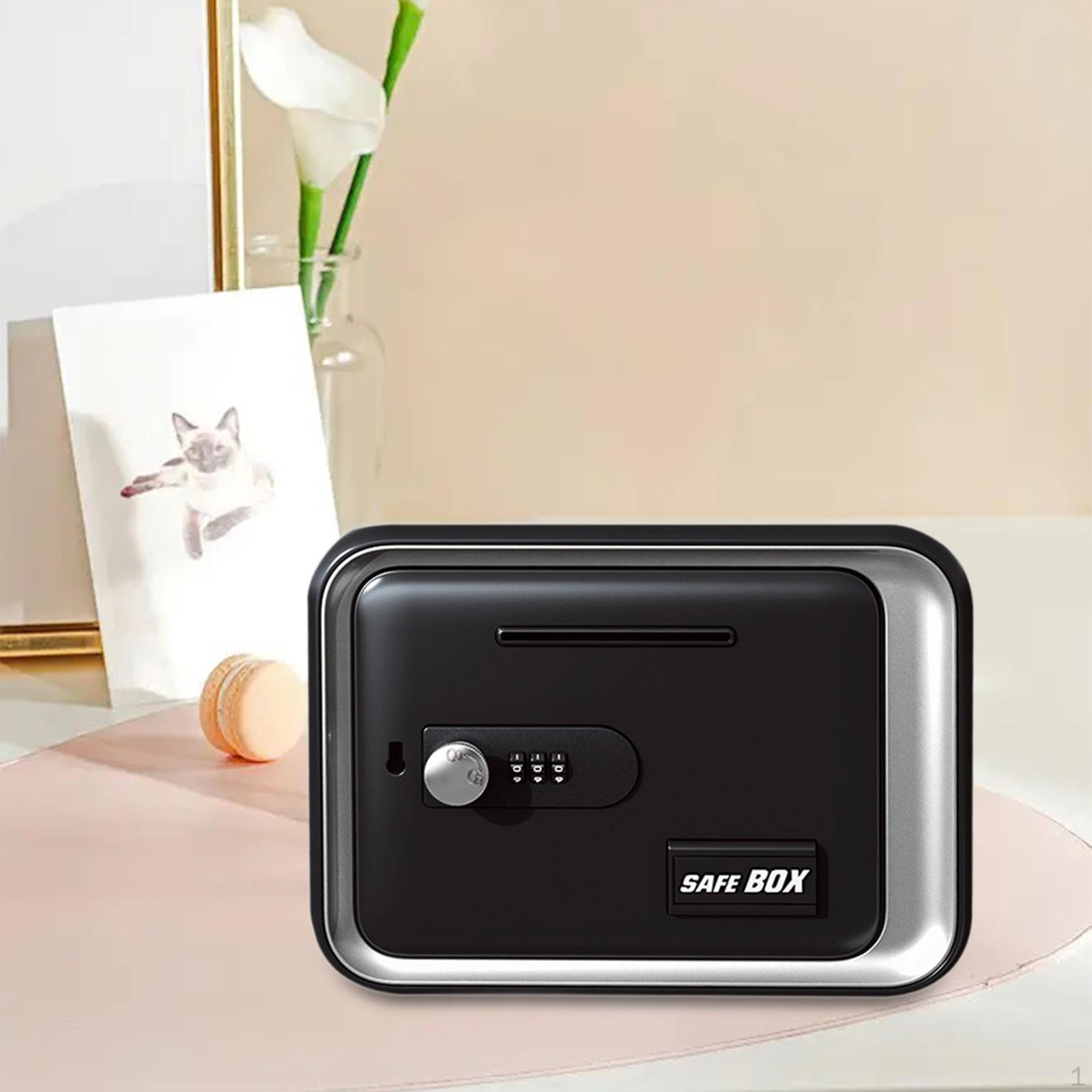 

Password Money Bank Saving Box Versatile Creative Practical Savings Jar Security for Black