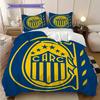 Rosario Central Pattern Bedding Quilt Set Quilt Cover Pillowcase Home Decoration Birthday Gift (1 * duvet cover + 2 * pillowcase, without core)