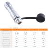 SF10 Industrial Connector Waterproof Plug and Socket Set Metal Connectors Set Male Female Push Connectors Pair 2-5pin
