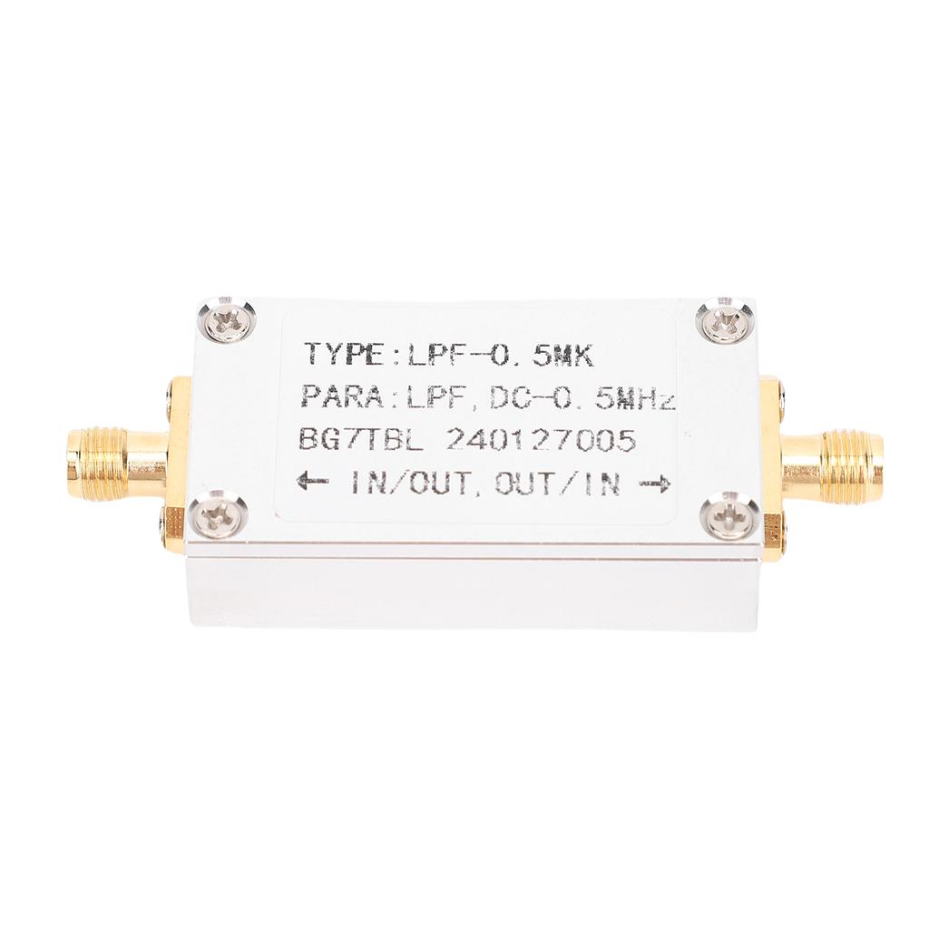 Low Pass Filter 0.5MK 500K SMA Interface 0.5MHZ Aluminium Alloy Compact Radio Low Pass Filter