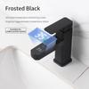 Touch LED Digital Temperature Display Basin Faucet  Cold Mixer Tap Ceramic Valve Core Kitchen Bathroom Accessories White