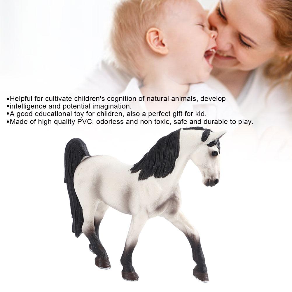 Simulation White Horse Model Animal Statue Children Kid Play Educational Toys Gift