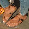 Fashion Ladies Shoes 2025 Fashion Pinch Toe Women's Slippers Summer Belt Buckle Beach Slippers Women New Outdoor Plus Size Flat Slippers