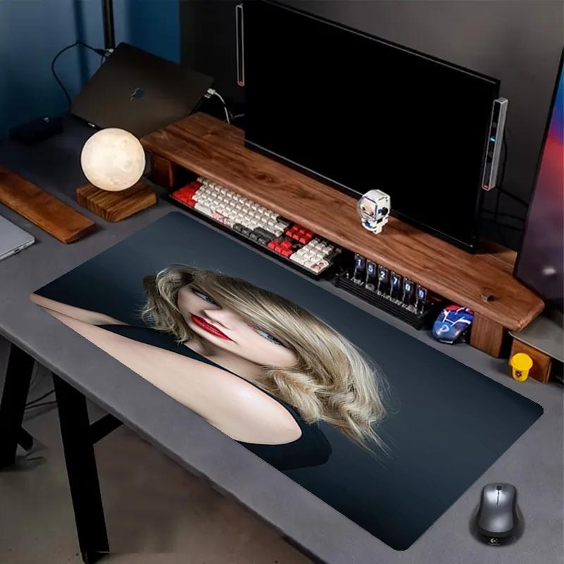 Taylor Theme Mouse Pad, Non Slip Rubber Base, Multifunctional Office & Home Decor, Perfect for Workspace Personalization.