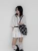 Atil Studio Cozy Check Shoulder Bag _Black