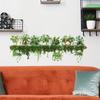 Waterproof Wall Sticker Green Vine Stump Potted Plant Decorative Decals  Livingroom