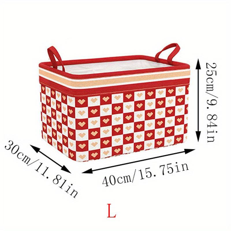 1pc Versatile Foldable Storage Bin with Handles - Perfect for Clothes, Books, Toys & More