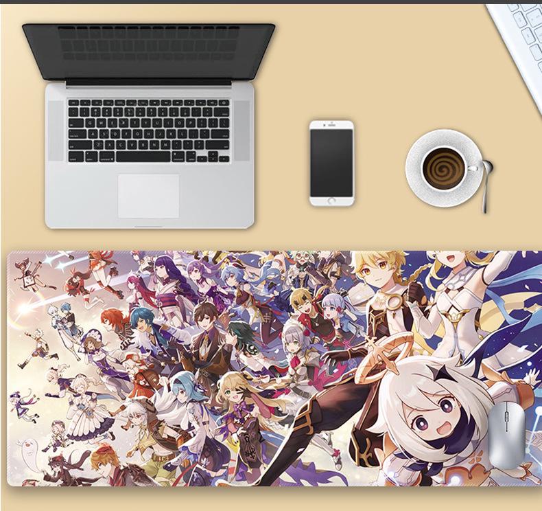 Extra velká podložka pod myš Genshin Impact Venti - Zesílená anime podložka pod klávesnici