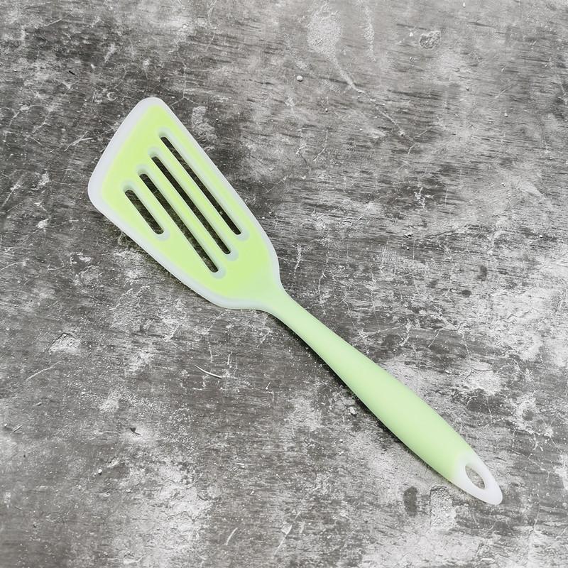 Silica Gel Integrated Extended Stir-fry Shovel Non-stick Pan Silica Gel Chinese Shovel Pan Spatula  Kitchen Accessories Cooking