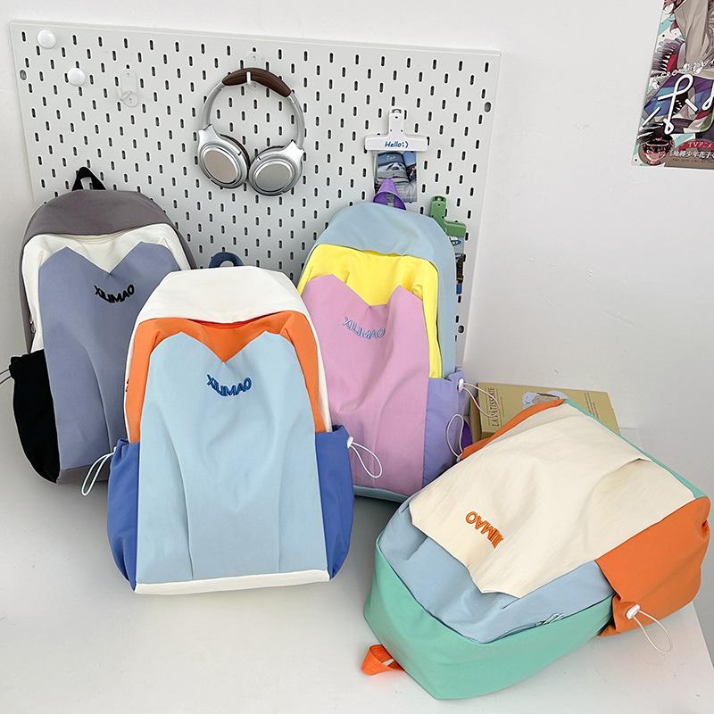 New Simple Large Capacity Lightweight Versatile Junior High School Student College Bag Women's Outdoor Travel Fashion Backpack