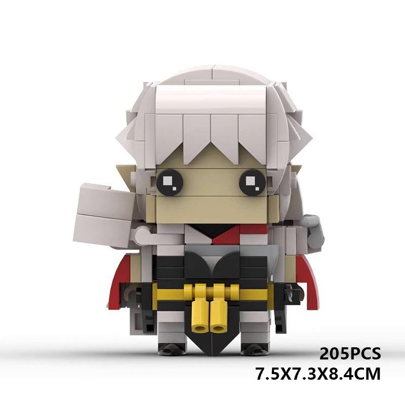 Building Block Compatible, Platycodon Killing Pills Assembled Square Head Boy Creative Puzzle Animation Character Model Ornament