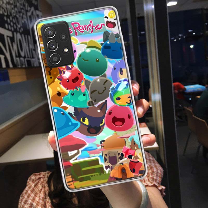 

S-Slime R-Rancher Game Phone Case For Samsung A15 A25 A35 A55 Galaxy A12 A22 A32 A52S A72 A05S A02S A42 J6 J4 A6 A7 A8 A90 A80 J Samsung A35 5G